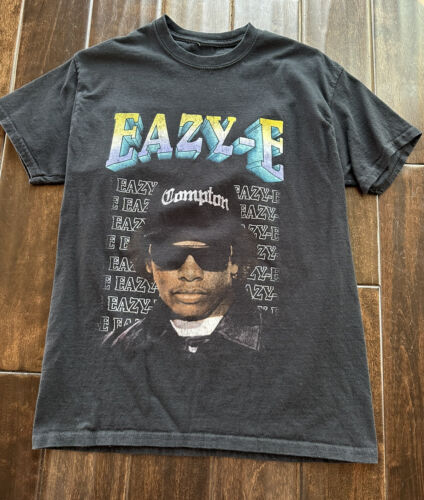 Eazy E Rap Tee Shirt Medium Adult Black Short Sleeve Compton Eazy E Rap Tee Shirt Medium Adult Black Short Sleeve Compton