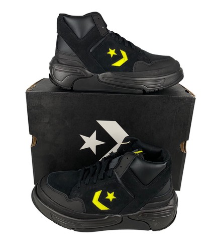 

Мужские замшевые черно-желтые туфли Converse Weapon CX Mid, размер 10,5 A03230C, Черный, Converse Weapon