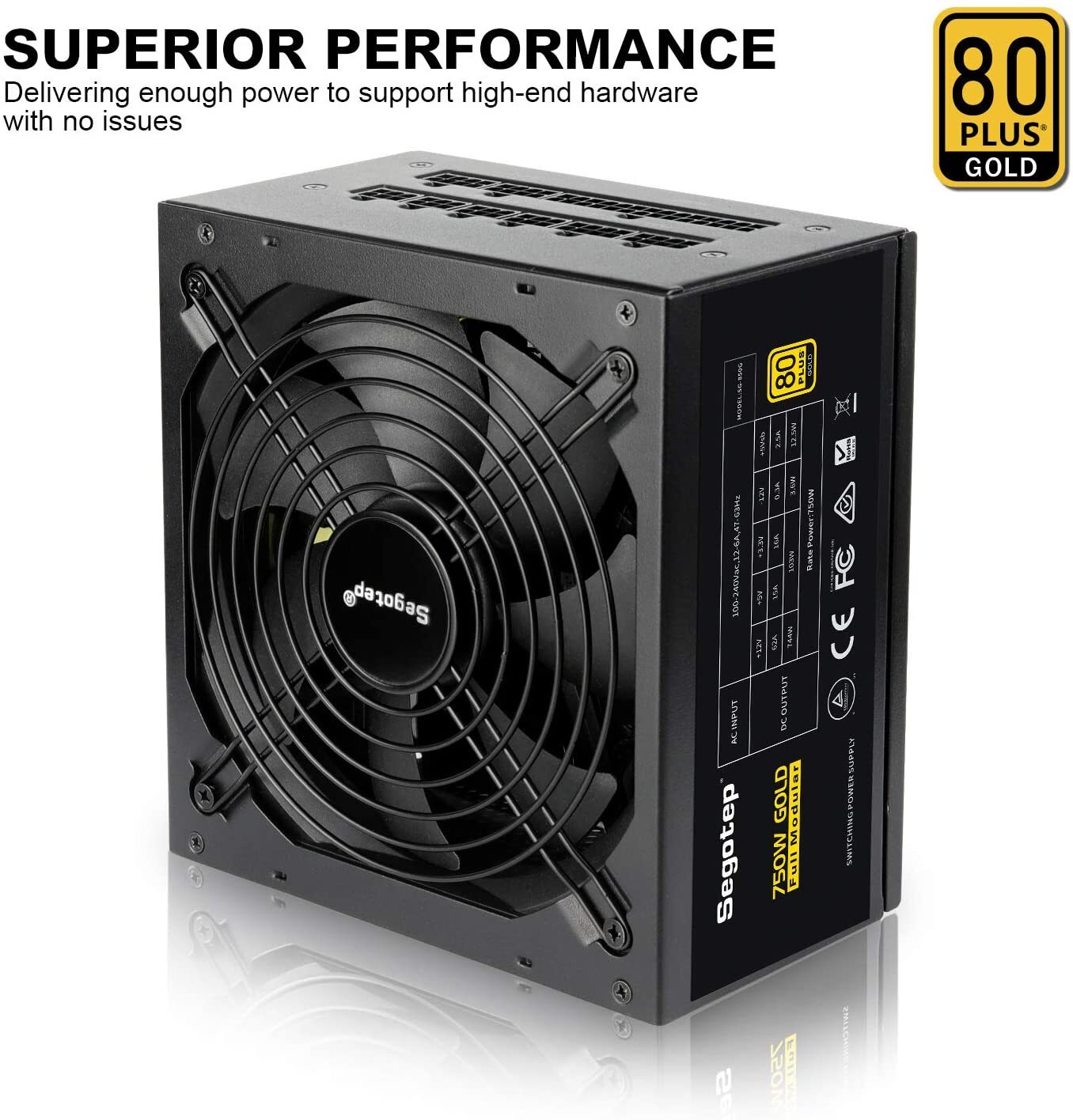OPEN BOX 750W 80+Gold ATX 3.0 Power Supply Fully Modular