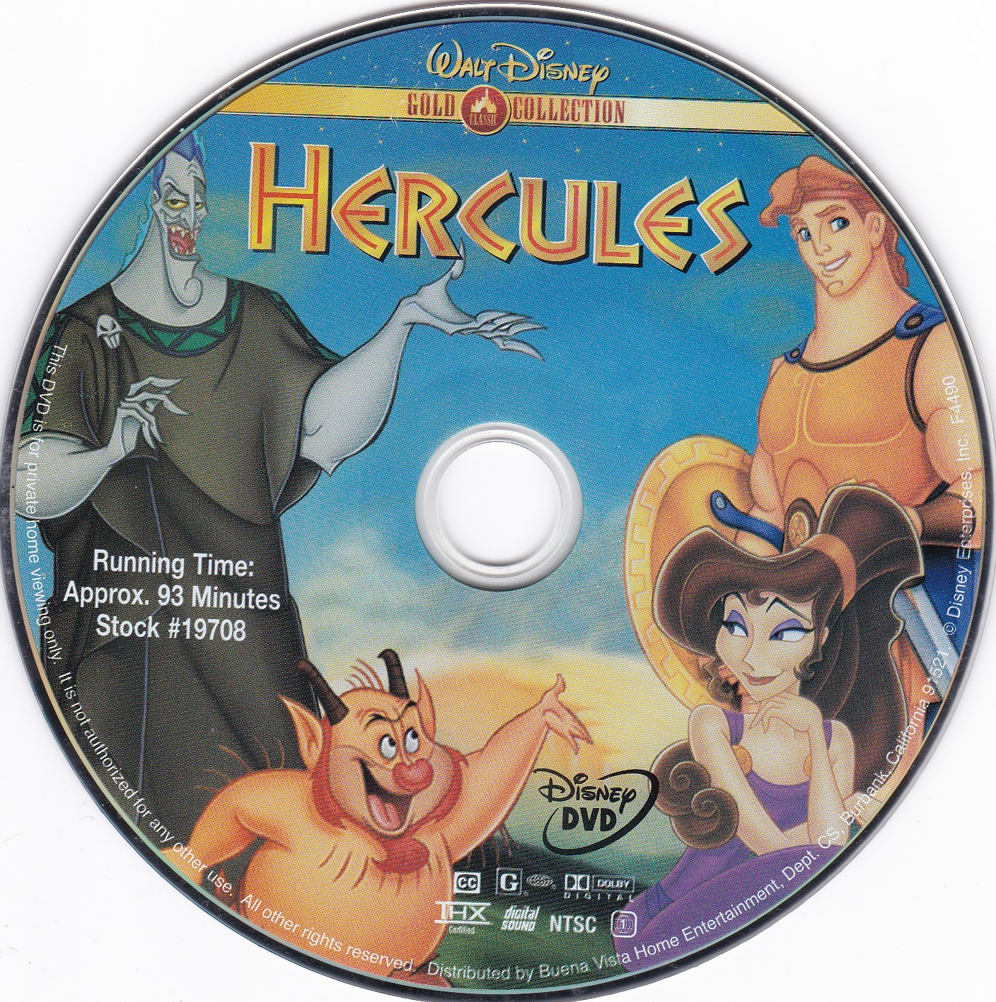 その他 Hercules [DVD] Disney Hercules (DVD, Gold Collection) Rated G *DISC ONLY