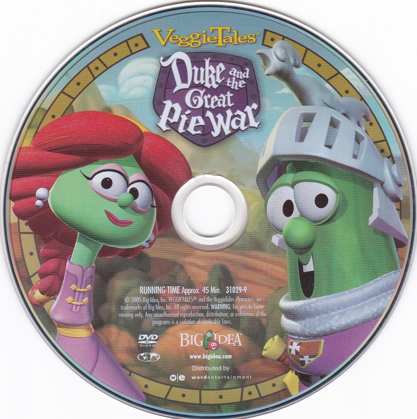 VeggieTales: Duke and the Great Pie War (DVD, 2005) **DISC