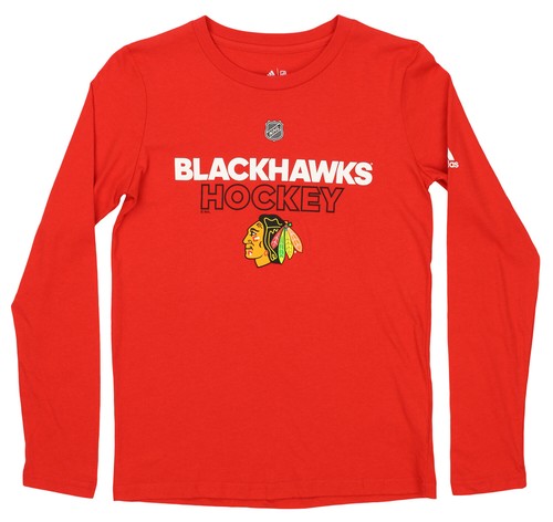 Рубашка с длинным рукавом Adidas NHL Boys Youth Chicago Blackhawks, красная