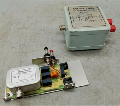 2 North Hills wideband transformer NH13940  .1-100 MHZ / NH11762  200 Hz -10 kHz