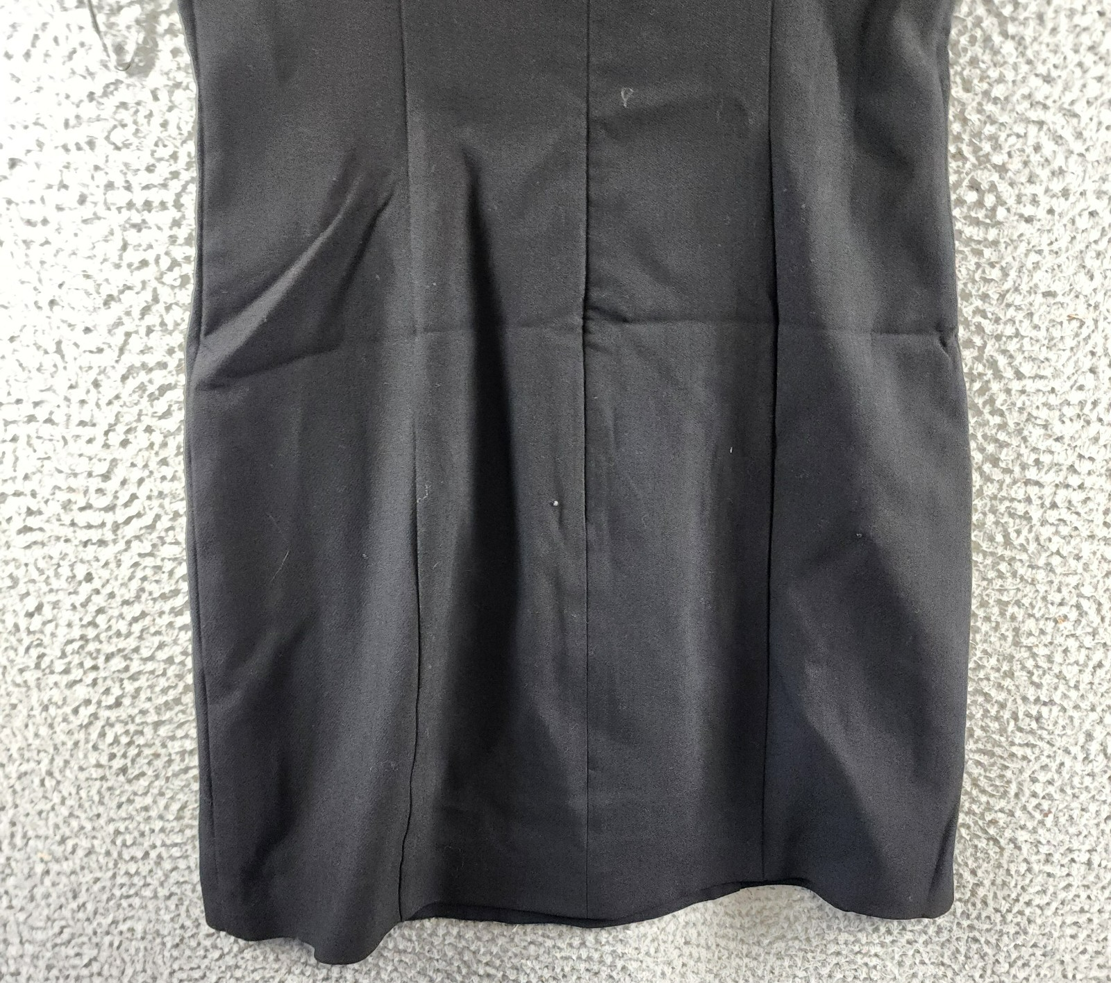 French Connection Azra Corset Strap Mini Dress Women's 6 Black/Cream Back Zip - Picture 15 of 15