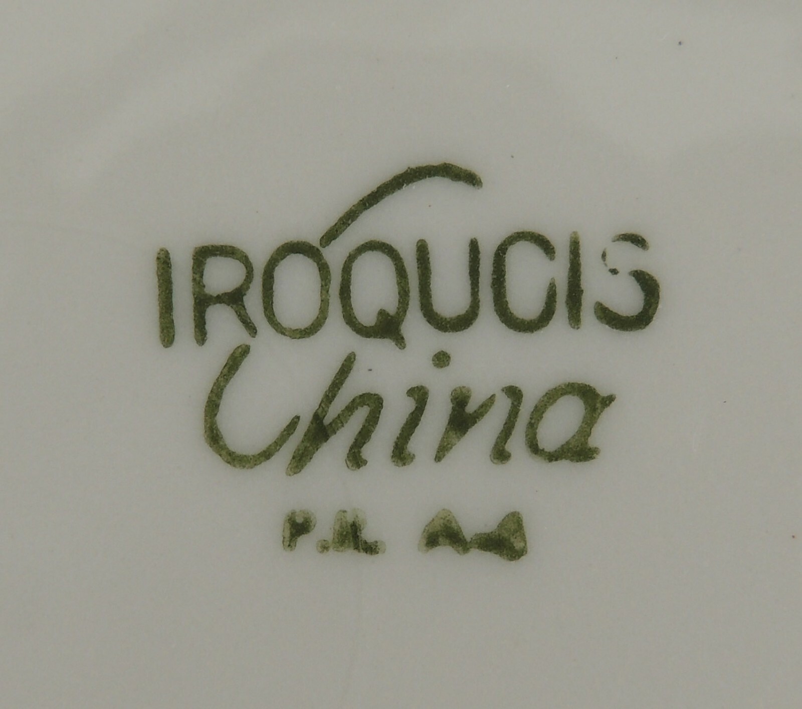 Iroquois China Salad Bread Side Dessert Green Stripe 8