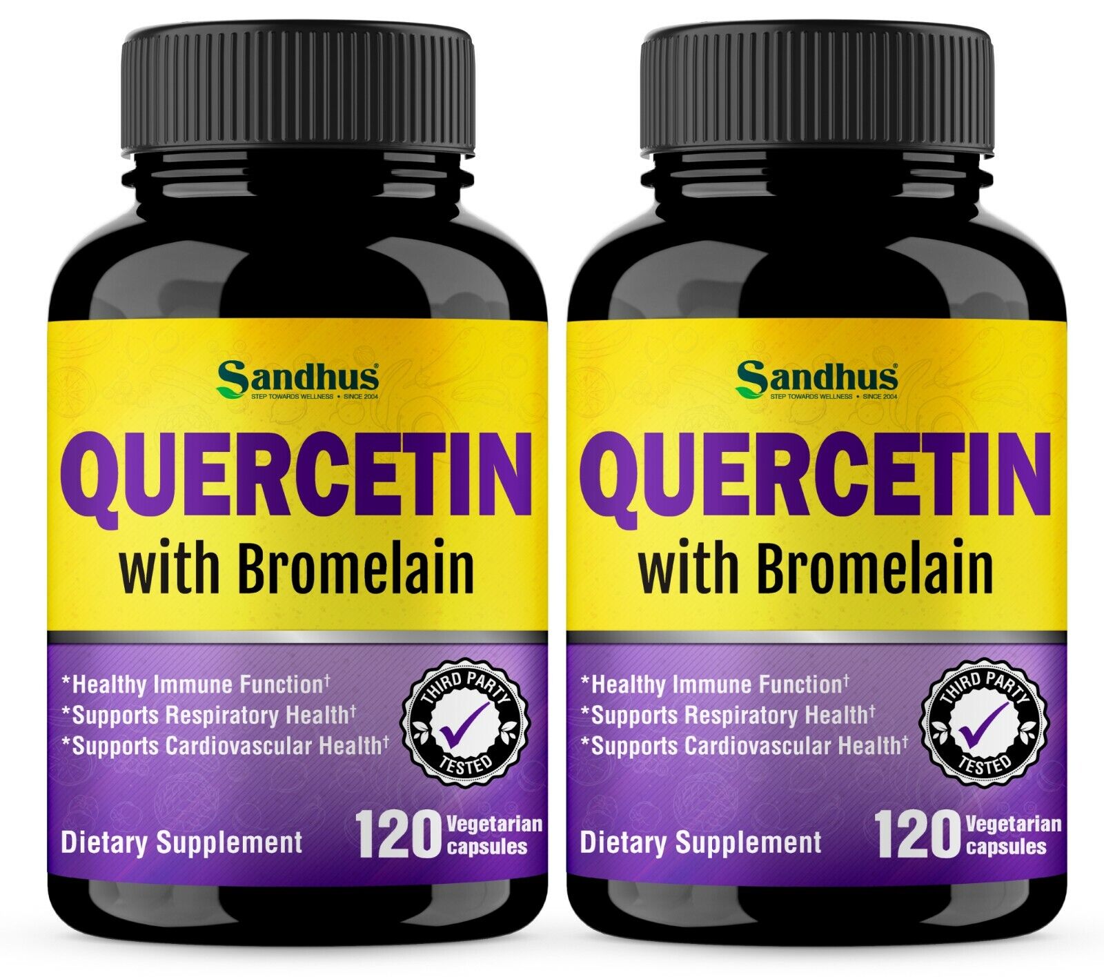 Quercetin with Bromelain, Best Quercetin Bromelain Vitamin Supplement for Immune