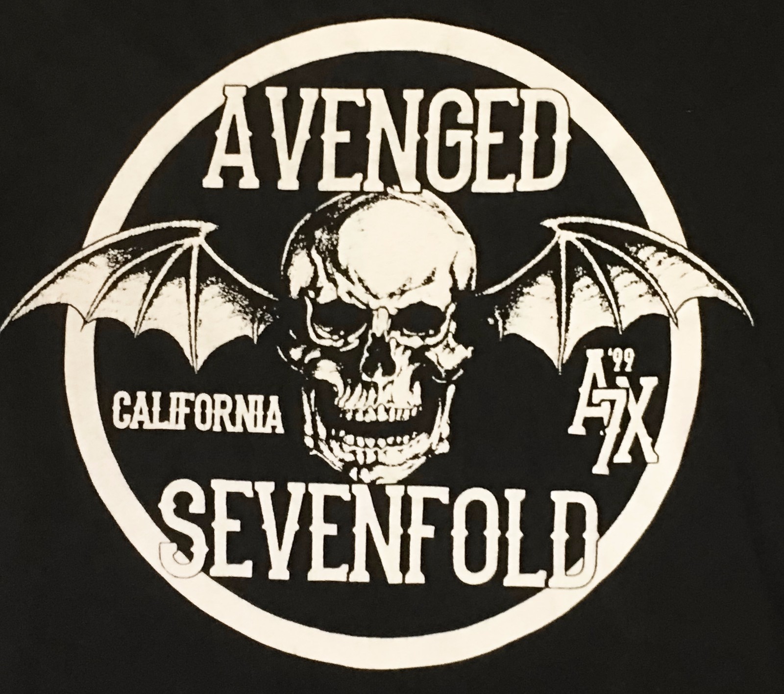 AVENGED SEVENFOLD AX7 99 ORANGE COUNTY HUNTINGTON BEACH LOGO