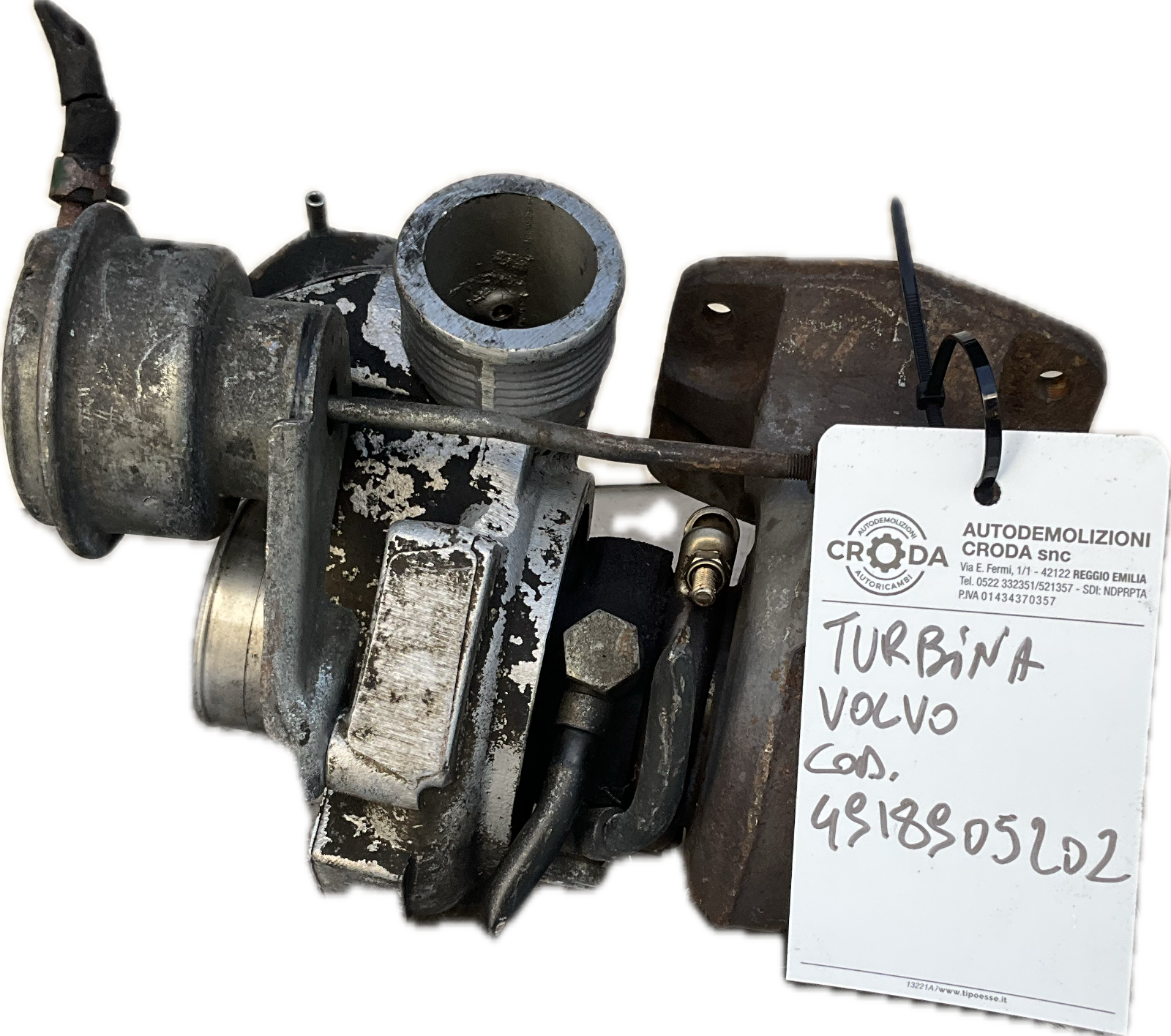 Turbo turbina turbocompressore per modello VOLVO S60 codice ricambio 49189-05202