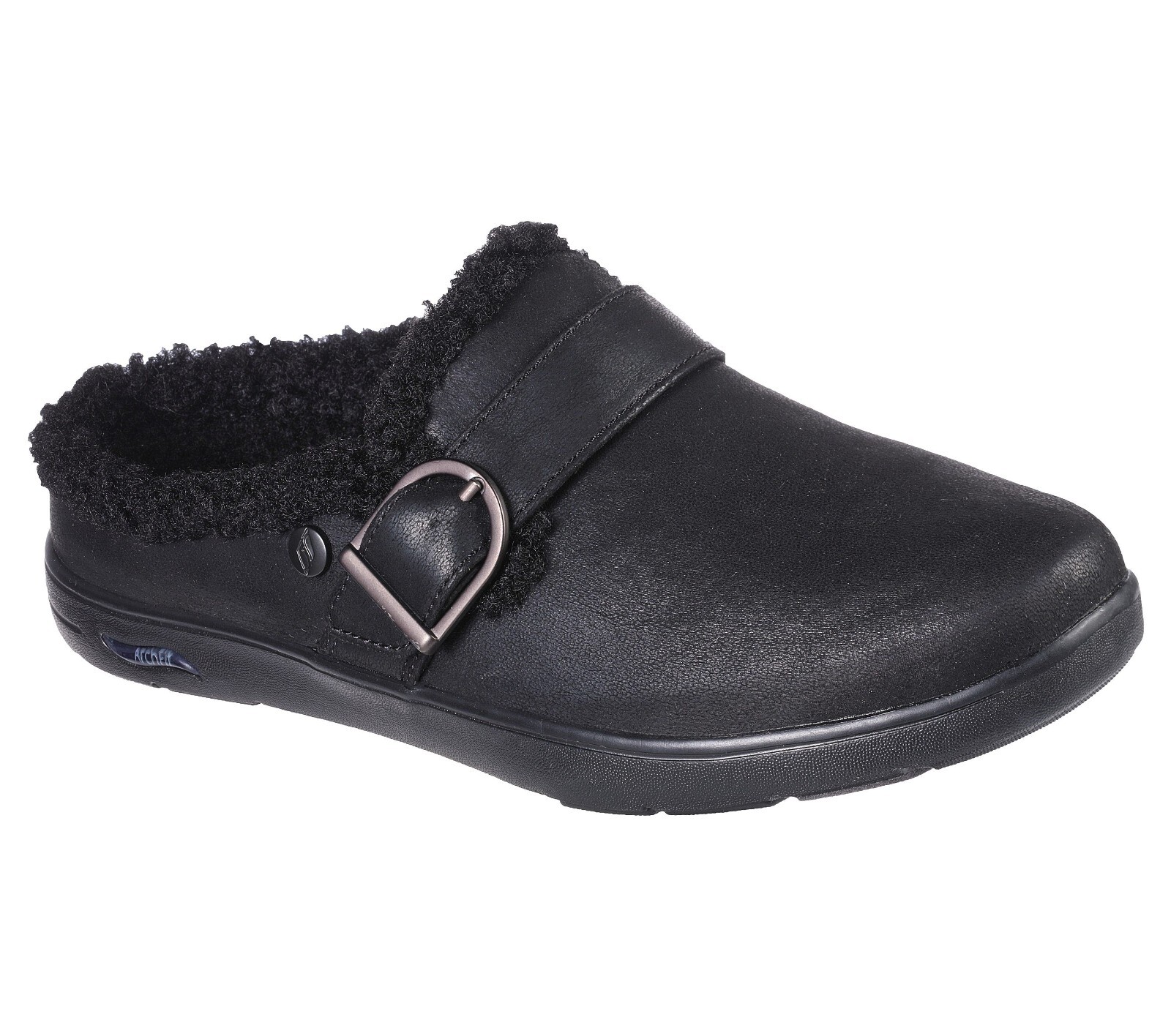 

Skechers ARCH FIT LOUNGE-LAID BACK Женские черные домашние тапочки 175131/BBK, Черный, 175131
