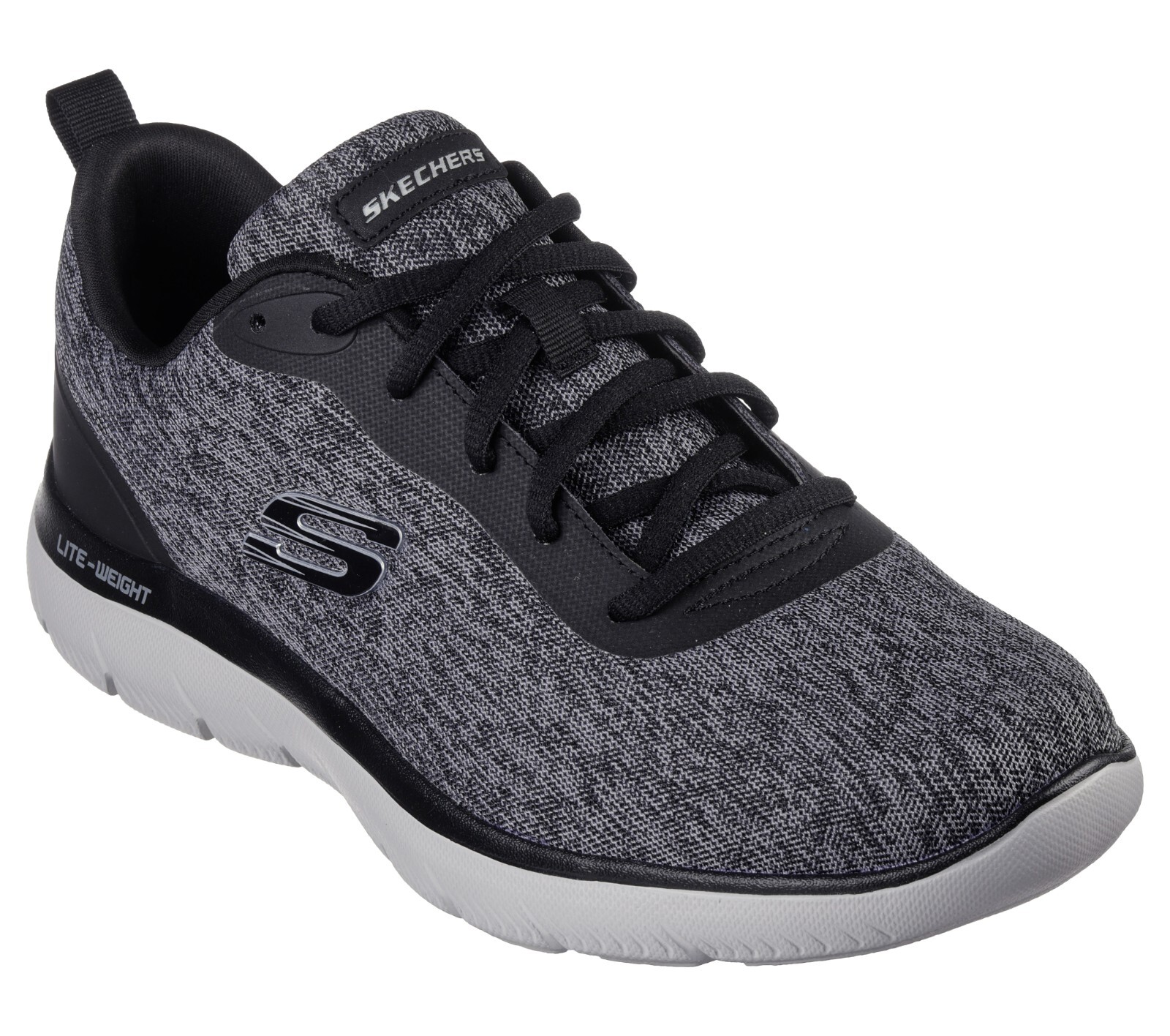 Skechers Shoes Men Black Sport Comfort Walk Memory Foam
