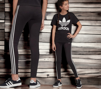 Adidas Girls ED7820 Adicolor 3 stripes legging Size Small #680N