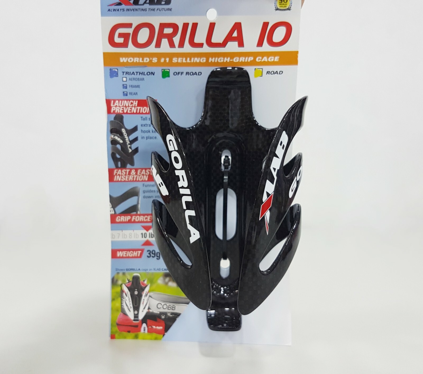 XLAB GORILLA XT CAGE – CARBON – BLACK Amazon.com : XLAB Gorilla XT Carbon Water Bottle Cage for