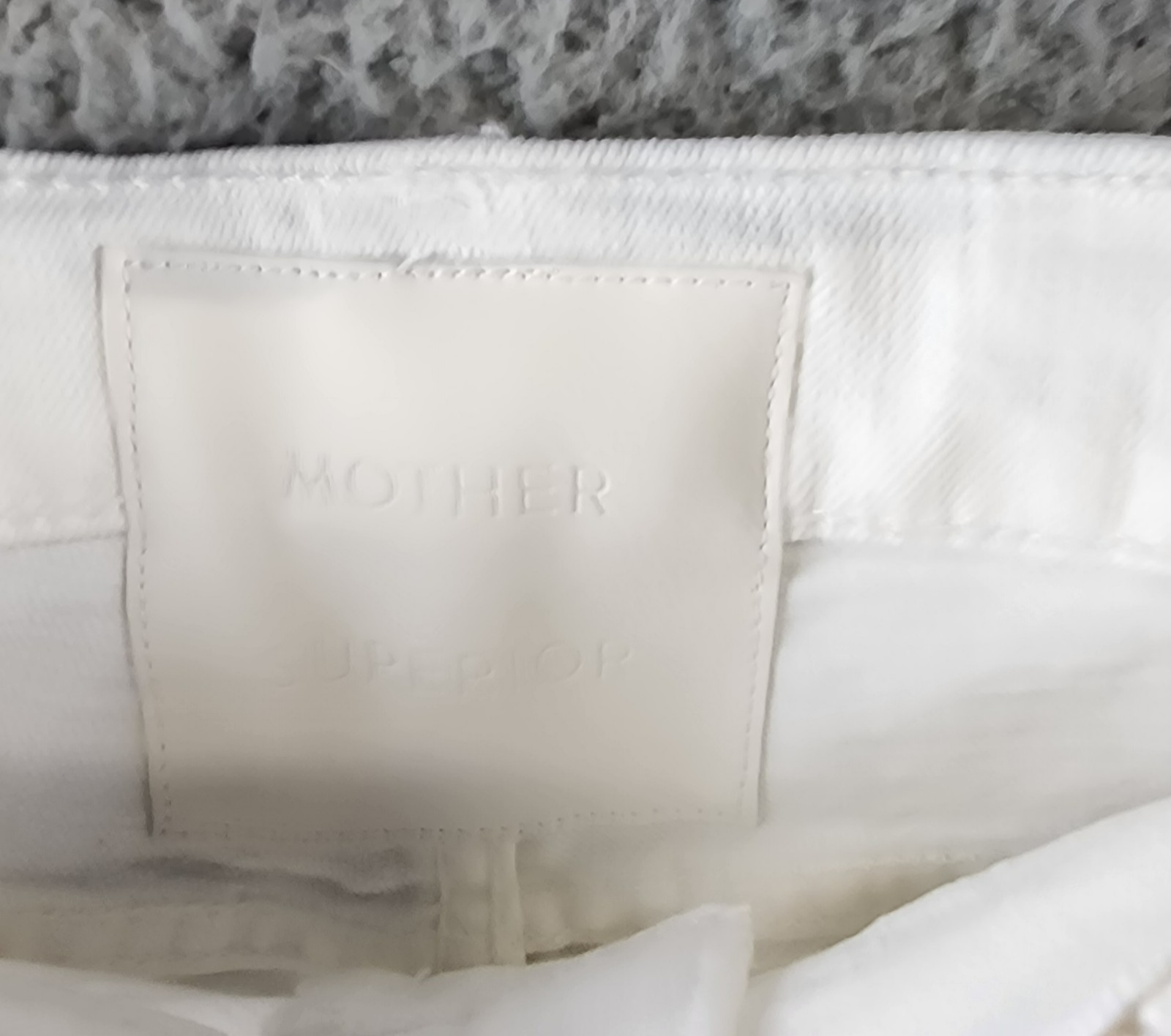MOTHER The Smarty Pants Skimp High Rise Jeans Women's 26 Totally Innocent Solid - Picture 6 of 17