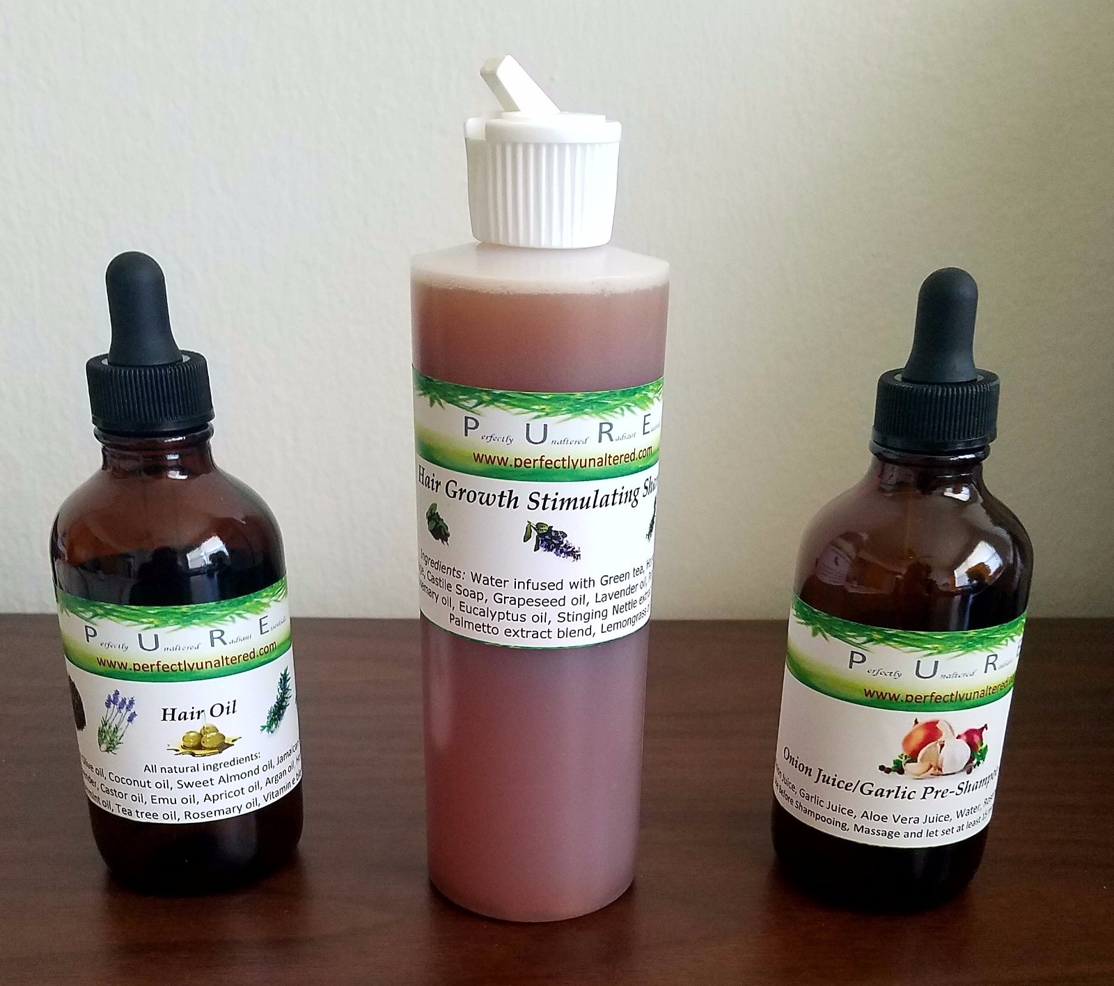 Growth Kit Lg Shampoo Oil Onion Garlic Pre Shampoo Treatment