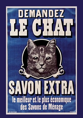 Carnet Lign Le Chat, Savon Extra, Affiche, 1895 by Sans Auteur (French) Paperbac