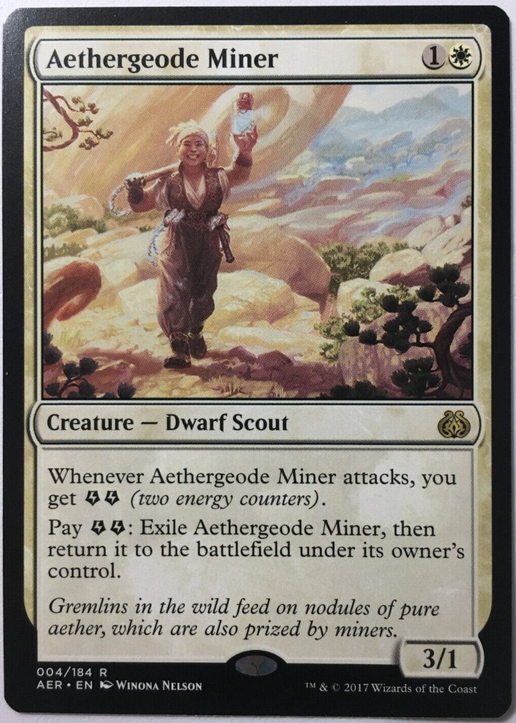 Aethergeode Miner 2x FOIL AER MTG Aether Revolt Rare MINT white Aethergeode Miner 2x FOIL AER MTG Aether Revolt Rare MINT white