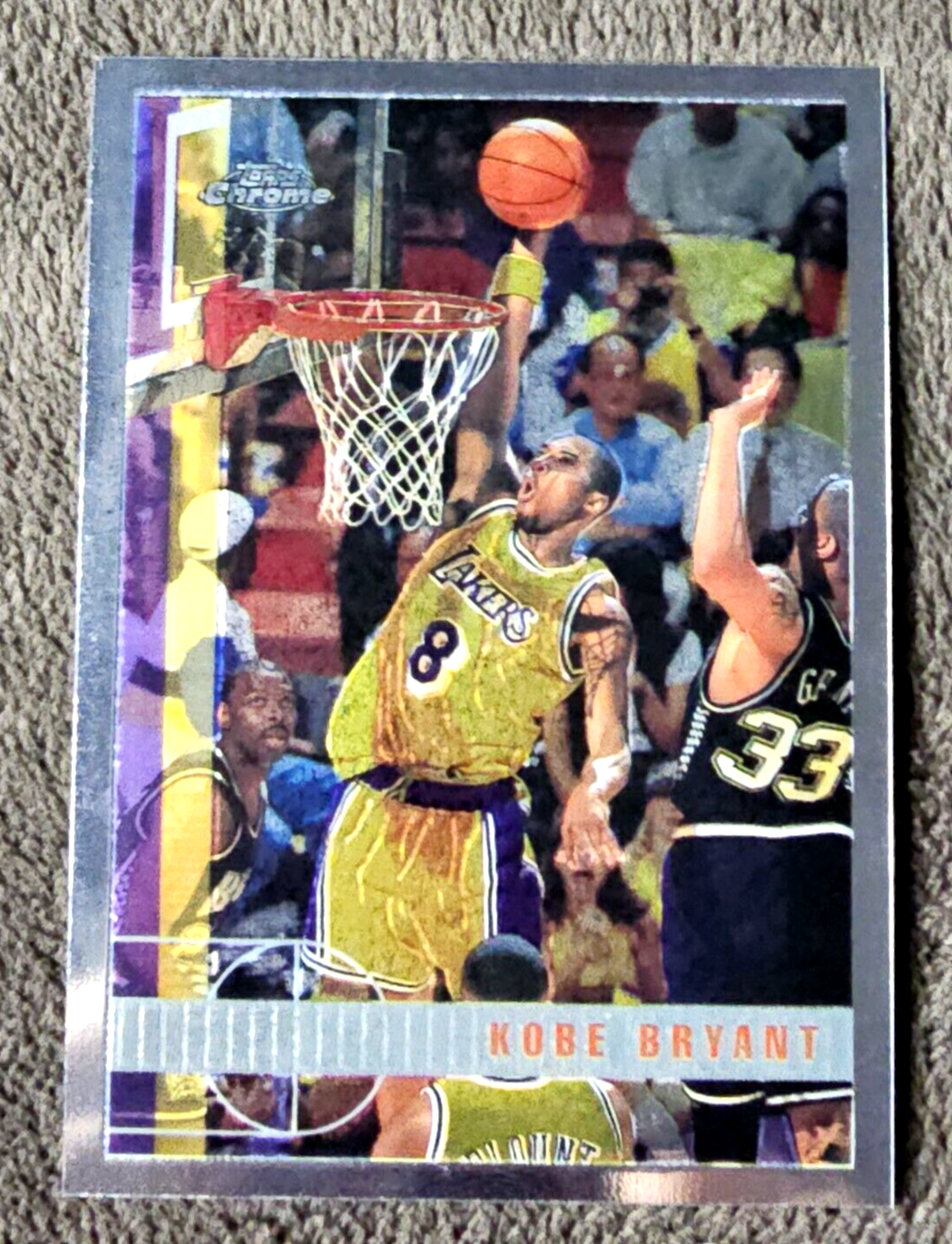 1997-98 Topps Chrome Kobe Bryant #171 NO Green Face Sharp