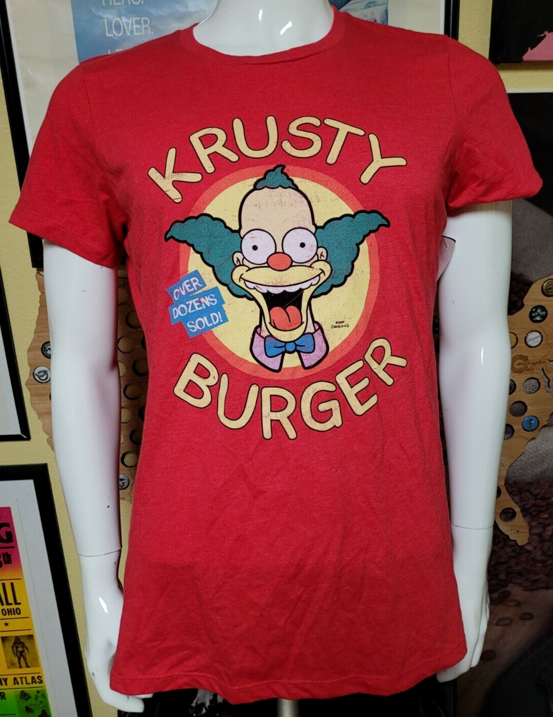 Womens The Simpsons Krusty Burger Universal Studios T Shirt