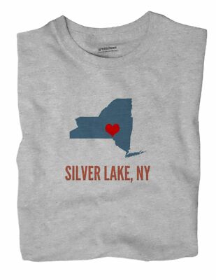 Silver Lake New York NY T-Shirt Otsego County HEART