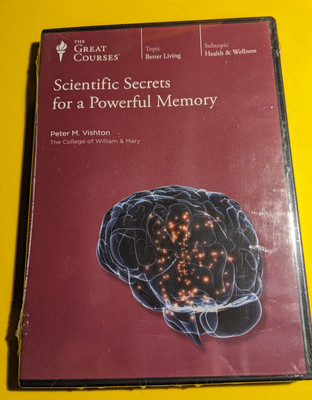 The Great Courses: Scientific Secrets for a Powerful Memory DVD ~ NEW, SEALED