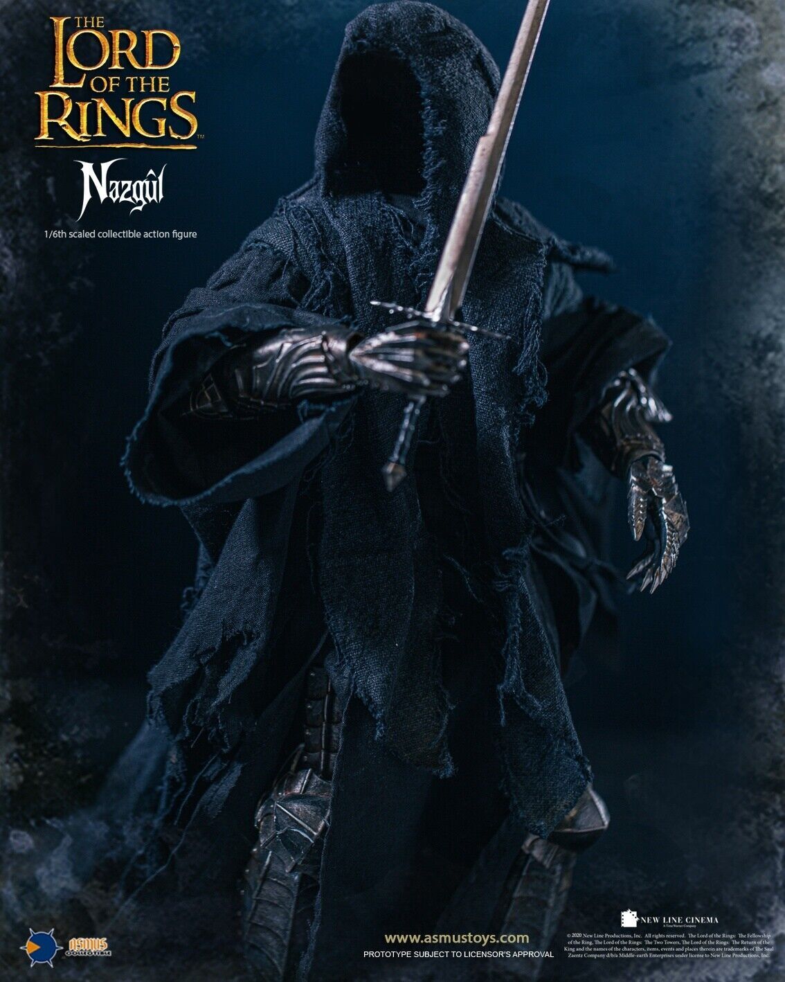 ASMUS ロード・オブ・ザ・リング LOTR005V2ナズグル1/6フィギュア New Asmus Toys LOTR005V2 1/6 Lord of the Rings Nazgul 12