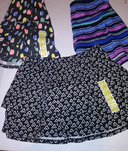 CIRCO NEW Girl's XL 14-16 Scooter Skorts Skirt Short Lot Of 3 Summer Spring