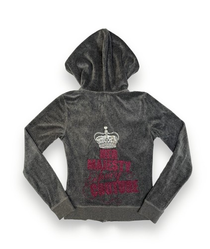 JUICY COUTURE 黒パイル地　セットアップ JUICY COUTURE OG Bling Womens Zip-Up Hoodie - BLACK | Tillys