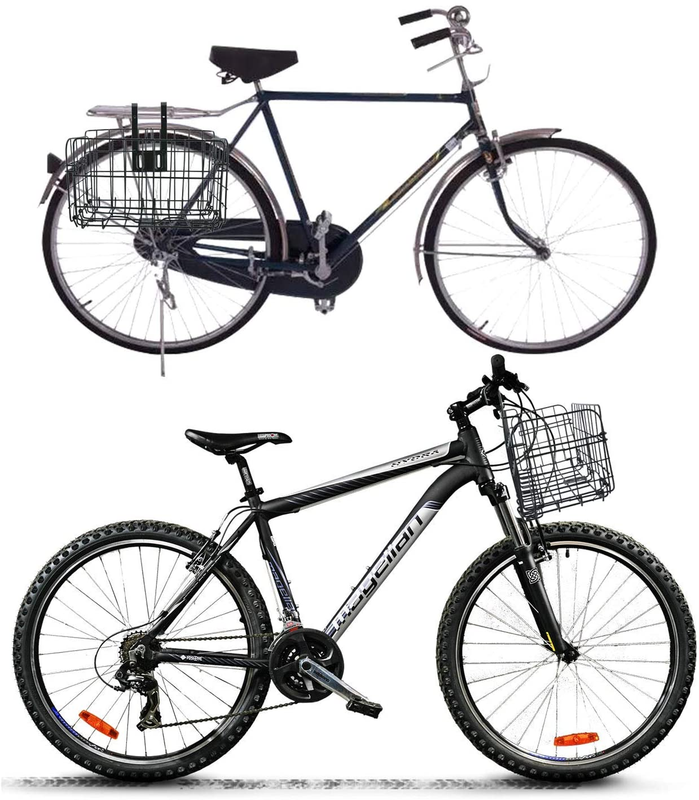 Foldable Mountain Bicycle Bike Basket Front Rear Metal Wire Storage Carrier