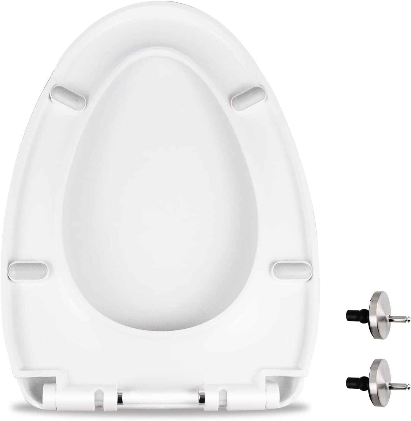 fuwara＊muu MUU Toilet seat, Slow Close, White heavy duty Toilet Seat