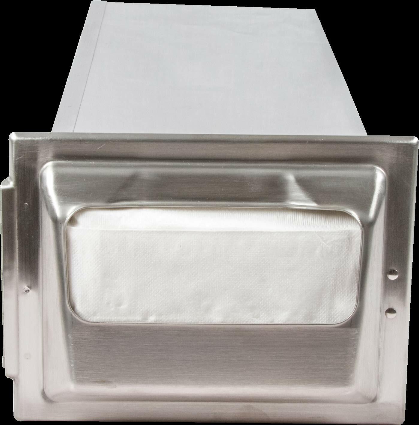 San Jamar H2000 Stainless Steel in-Counter Minifold Napkin Dispenser