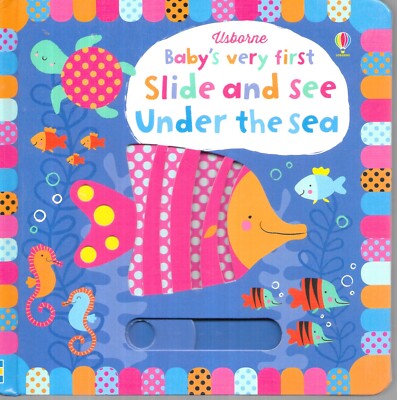Usborne Baby's Very First Slide and See Under the Sea (Board Book) unread NMint