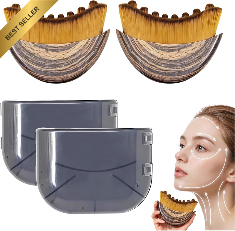 1/2 PCS Lymphatic Contour Face Brush for Sculpting – Lymphatic Drainage Massager