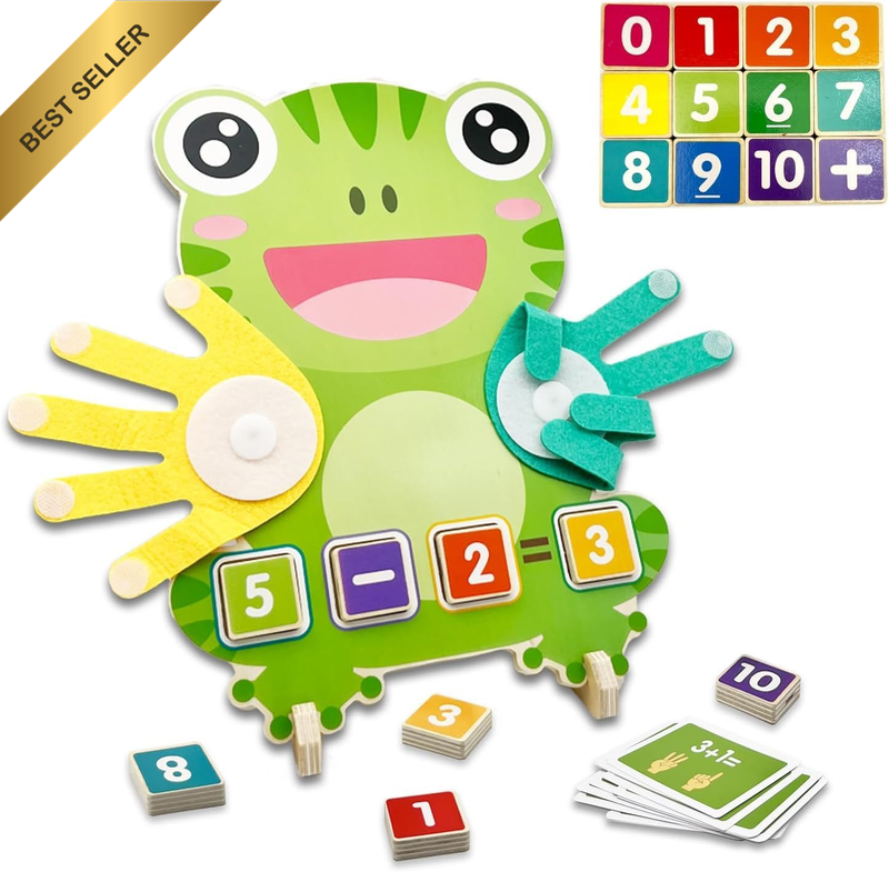 Toddler Learning Toys 3-5, Montessori Number Counting Blocks, Math Manipulatives