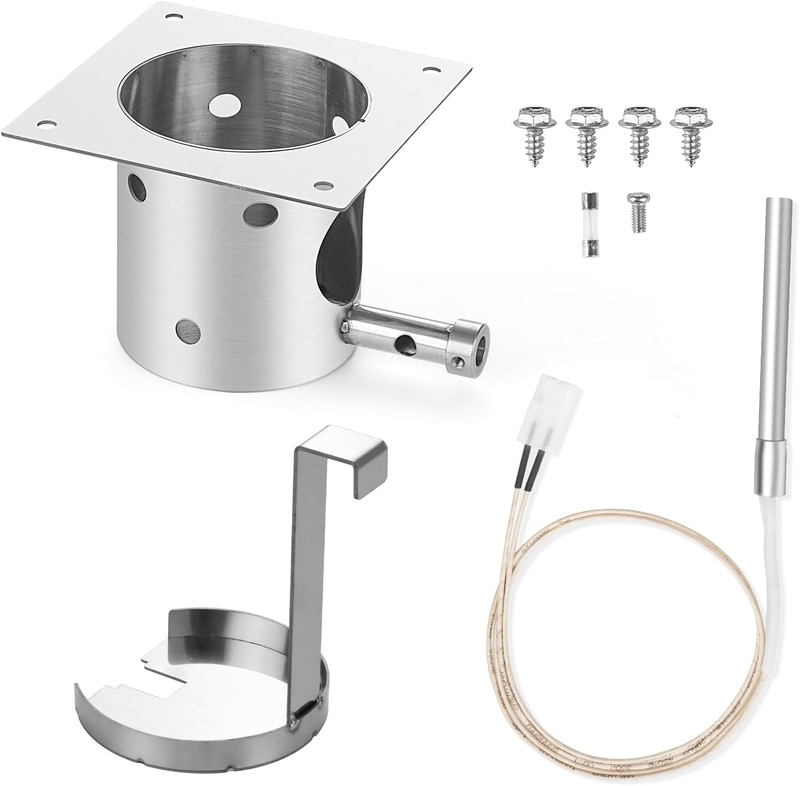Burn Pot Ignitor Kit for Traeger Pit Boss Camp Chef Pellet Grill Stainless Steel