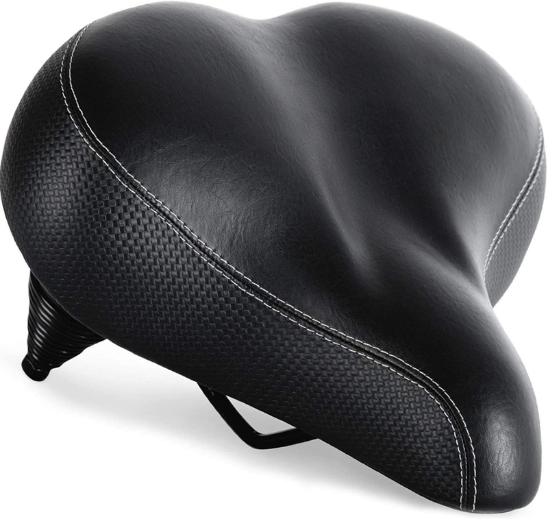 Extra Padded Bike Seat - Firm Comfortable Bike Seats for Men & Women - Compatibl