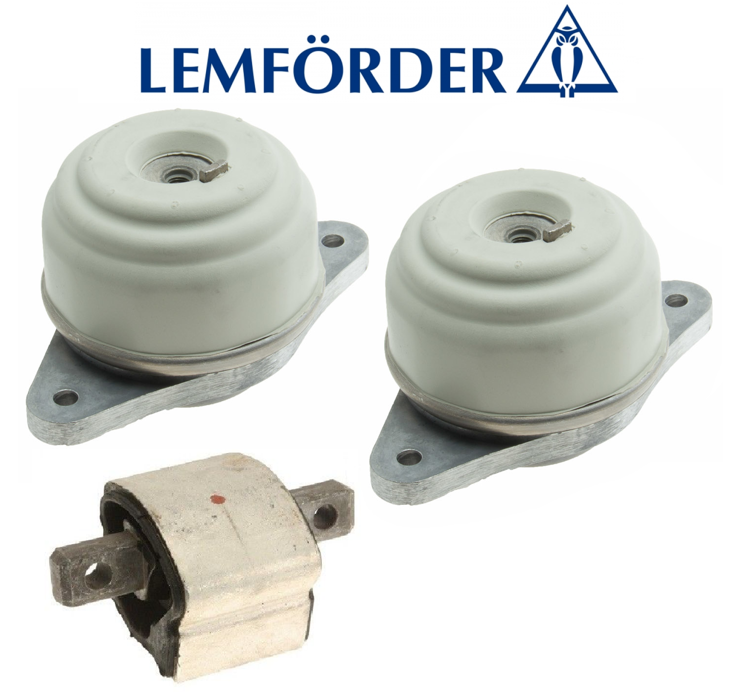 Engine Motor Mount + Transmission Mount 3pcs OEM Lemforder Mercedes