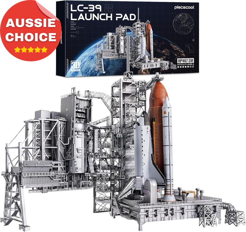 3D Metal Puzzles Adult DIY Craft Assembly Kit Model LC-39 Launch Pad Gift