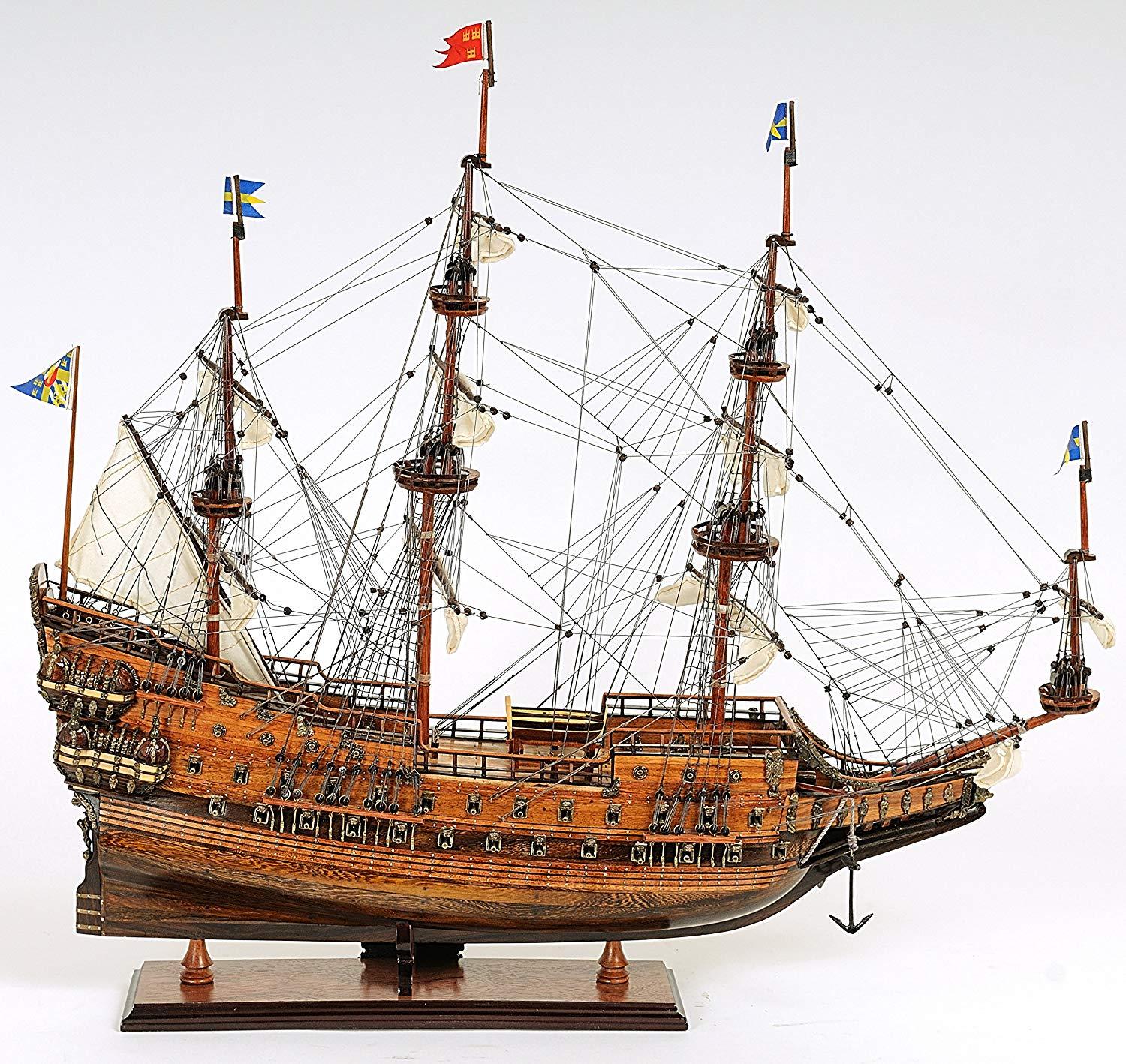 Old Modern Handicrafts - Swedish Warship, The Wasa Collectible - Fully Assembled