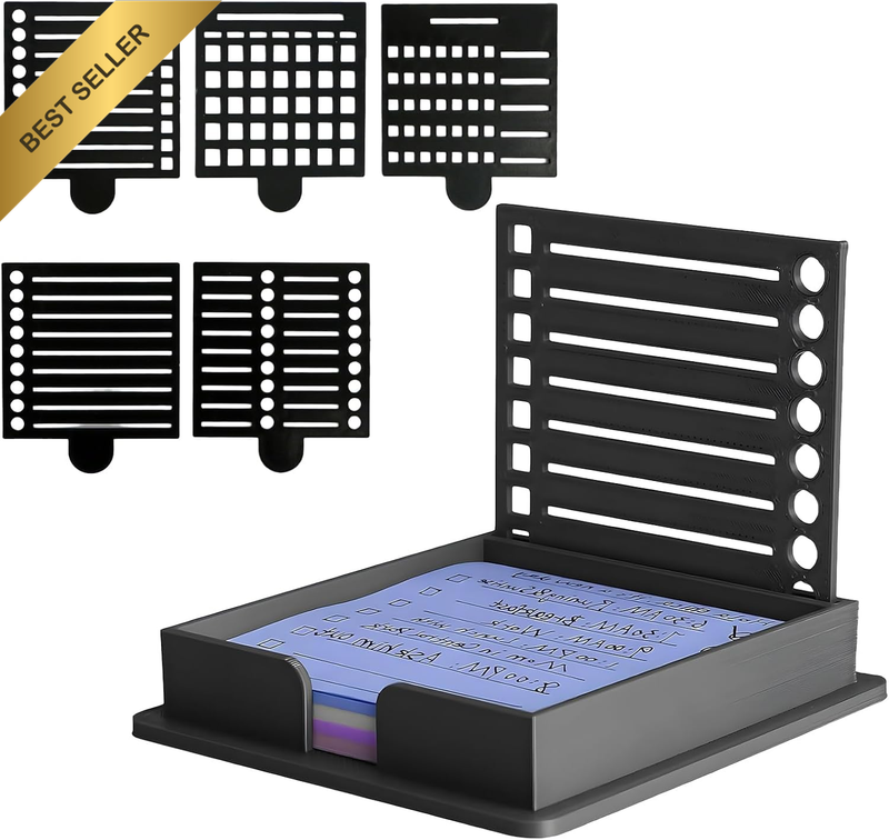 Sticky Note Stencil and Holder, Stick List Organizer, Post It Dispenser for Room