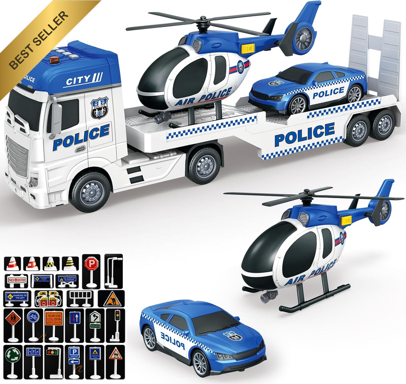 Police Truck Toy 25.6