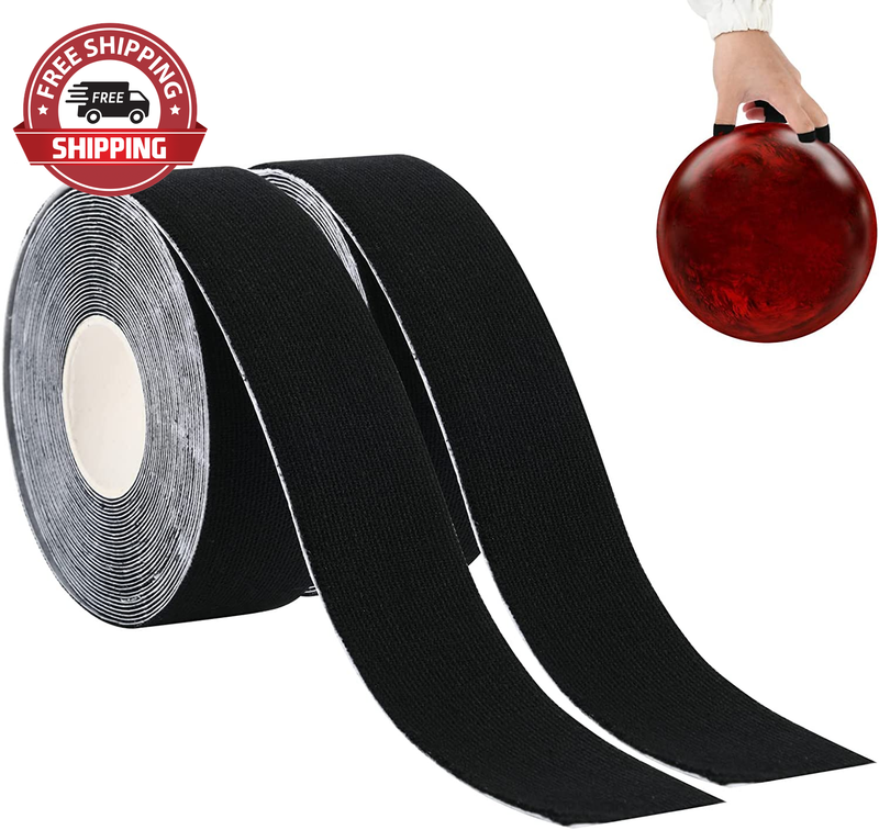 Set of 2 Rolls Bowling Finger Tape Thumb Tape Elastic Bowling Ball Thumb Tape Pr