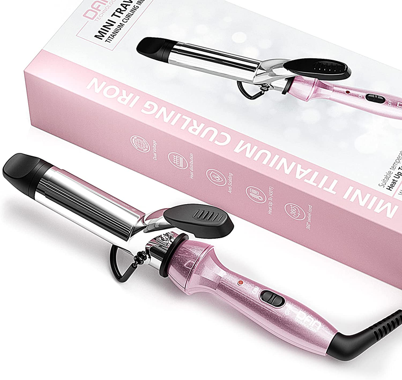 , Dual Voltage Curling Iron Up To 450&deg;f For Short Hair,n