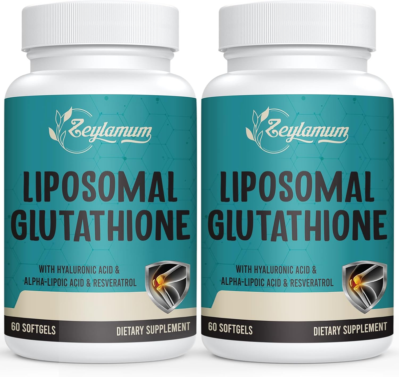 2400 MG Liposomal Glutathione Softgels, Max Absorption, Active Form  L-Glutathion
