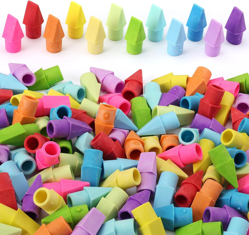 ZZTX 120 Pack Pencil Top Erasers 12 Assorted Colors