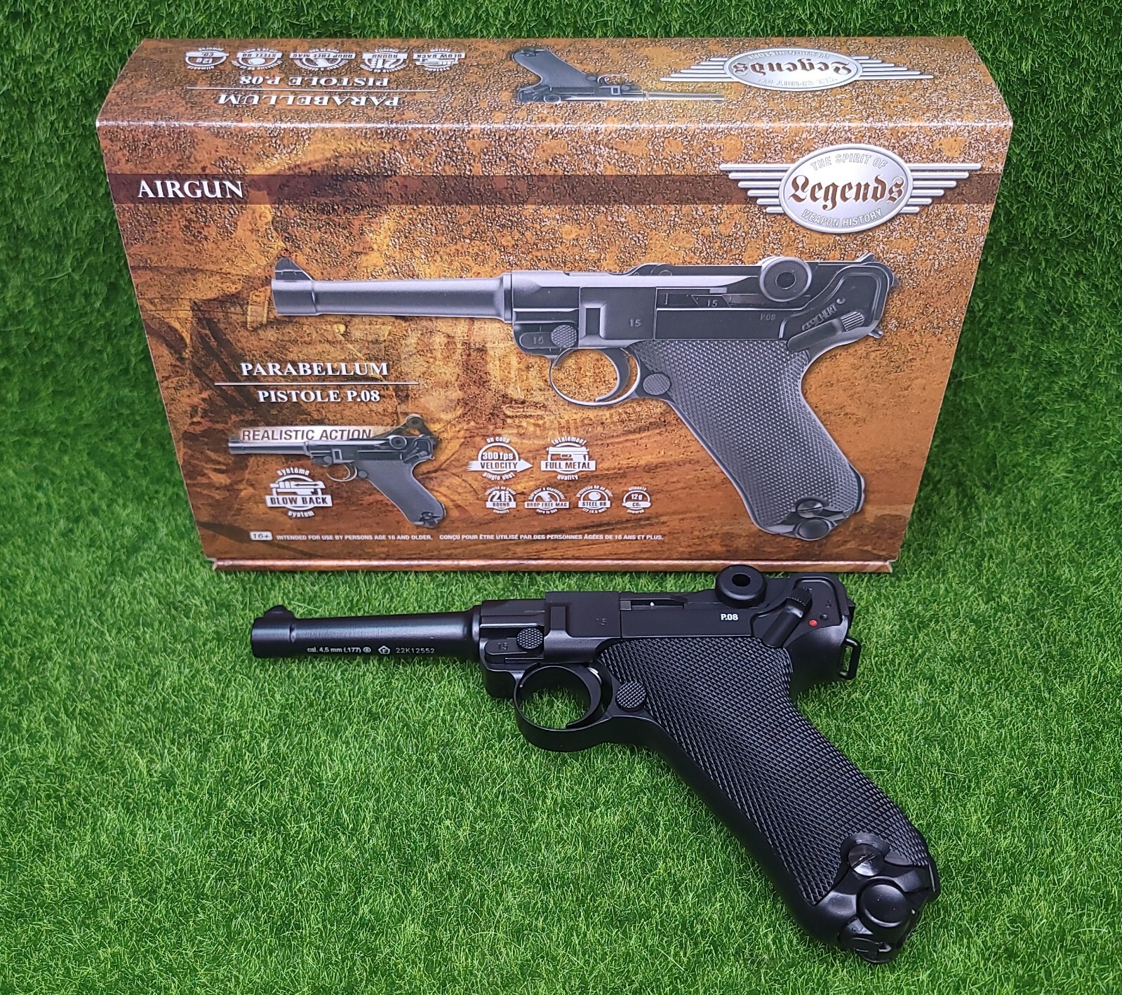 BLK Parabellum PISTOL-08 樹脂製モデルガン BLK Parabellum PISTOL-08 樹脂製モデルガン