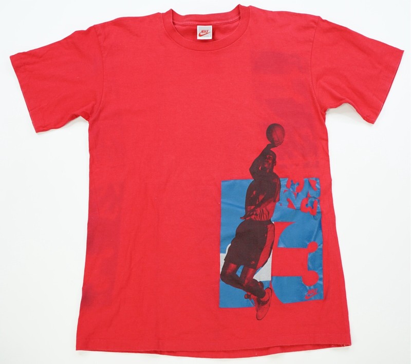 【vintage】JORDAN SHO GRAPHIC T VTG Nike Air Jordan 1 Shoes T-shirt Over Shoulder 1994 Retro