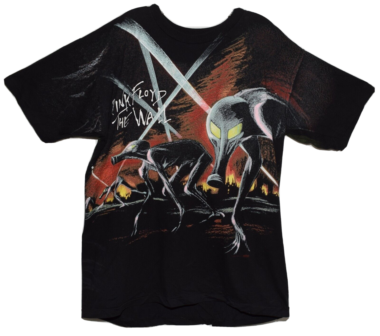Vintage 1990's Pink Floyd The Wall All Over Print XL T-Shirt Vintage 1990's Pink Floyd The Wall All Over Print XL T-Shirt