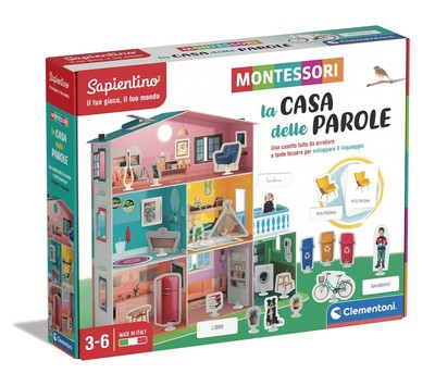 Clementoni - 16343 - Sapientino Montessori - La casa delle parole - Montessori h