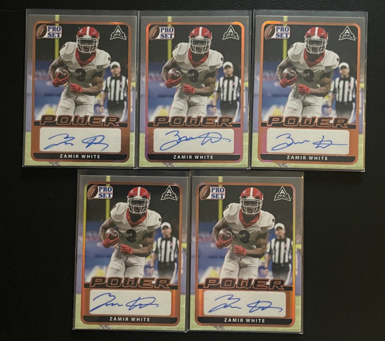 2021 Pro Set Power Copper #ZW2 Zamir White  Auto Autograph RC Rookie Lot Of 5 #4