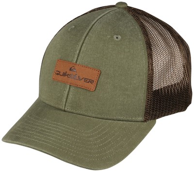 

Кепка Quiksilver Down The Hatch Trucker — оливково-серая — новинка, Зеленый